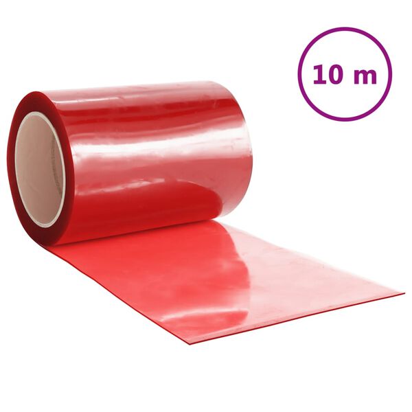 vidaXL Tenda per Porte Rossa 300 mm x 2,6 mm 10 m in PVC