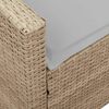 vidaXL Divano da Giardino con Cuscini a 5 Posti Beige in Polyrattan