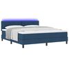 vidaXL Letto a molle con materasso Blu 180 x 200 cm Tessuto