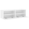 vidaXL Mobile TV a Parete Bianco 100x30x30 cm in Legno Multistrato