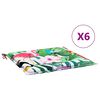 vidaXL Cuscini per sedie 6 pcs Multicolore 50 x 50 x 4 cm