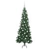 vidaXL Albero di Natale Artificiale Angolare con 300 LED Verde 180 cm