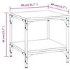 vidaXL Tavolini 2pz grigio sonoma 40x40x40 cm in Legno Multistrato