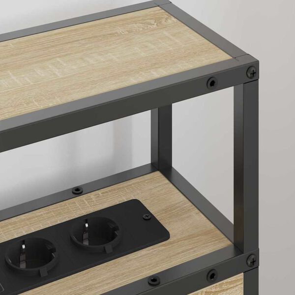 vidaXL Testata contenitore rovere sonoma 100 cm Legno multistrato