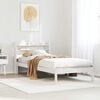vidaXL Letto senza Materasso Bianco 75x190 in Legno Massello di Pino