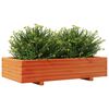 vidaXL Fioriera Giardino Marrone Cera 110x60x26,5 cm Legno di Pino