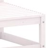 vidaXL Set Divani da Giardino 2 pz Cuscini Legno Massello Pino Bianco