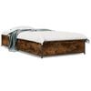 vidaXL Giroletto Rovere Fumo 75x190 cm in Legno Multistrato e Metallo