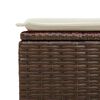 vidaXL Set Divani da Giardino 7 pz con Cuscini Marrone in Polyrattan