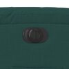 vidaXL Poltrona Elettrica Reclinabile Verde Scuro in Tessuto