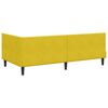 vidaXL Struttura Letto Angolare con Materasso 2 pcs Giallo Velluto