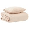vidaXL Set di Piumoni Beige 135 x 200 cm Cotone, Kapok, Poliestere
