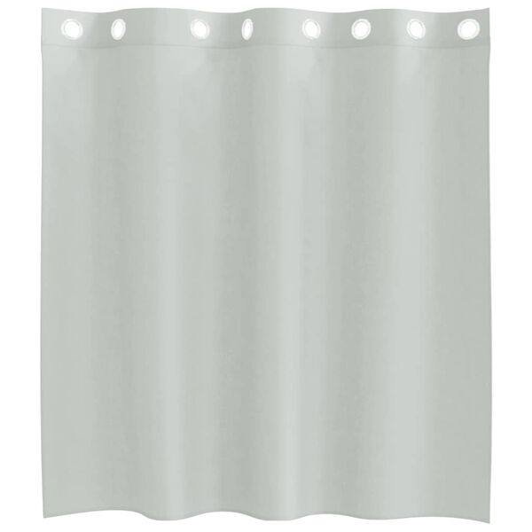vidaXL Tende in Voile con Occhielli 2 pz Grigio Chiaro 140x140 cm