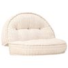 vidaXL Pouf 100x20 cm in Tessuto Beige