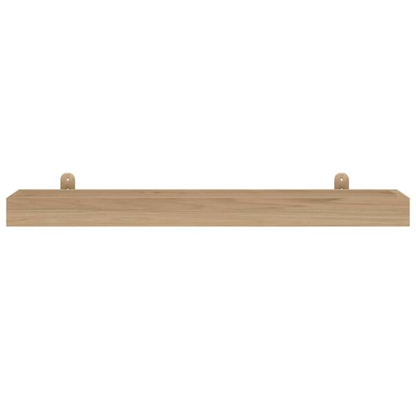 vidaXL Mensole da Parete 2 pz 90x15x4 cm in Legno Massello di Teak