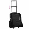vidaXL Carrello per Animali 3 in 1 Design Nero 48x32x(57-106) cm Tessuto Oxford