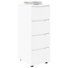 vidaXL Armadio Bianco 40 x 48 x 105 cm Legno multistrato