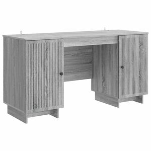 vidaXL Scrivania Sonoma grigio Legno ingegnerizzato 142,5 x 50 x 75 cm