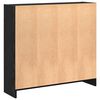 vidaXL Libreria Rovere Nero 80 x 24 x 76 cm Legno multistrato