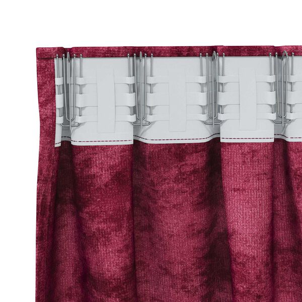 vidaXL Tende in Velluto 2 pcs Rosso vino 225 x 140 cm Velluto