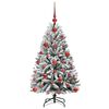 vidaXL Albero di Natale artificiale con 150 LED Verde e Bianco 120 cm