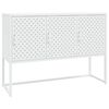 vidaXL Credenza Bianca 105x35x75 cm in Acciaio