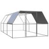 vidaXL Pollaio per Esterni 3x6x2 m in Acciaio Zincato