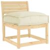 vidaXL Cuscino per seduta pallet Crema 50 x 50 x 12 cm Tessuto Oxford