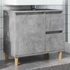 vidaXL Mobile Lavabo da Bagno Grigio Rovere 65x33x60 cm in Truciolato