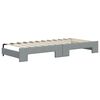 vidaXL Divano Letto Estraibile Cassetti Grigio Chiaro 80x200cm Tessuto