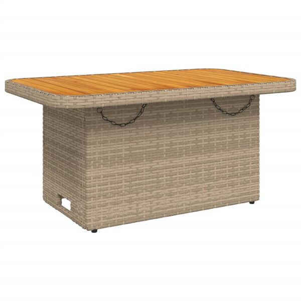 vidaXL Set da Pranzo da Giardino 4 pz con Cuscini Beige in Polyrattan