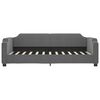 vidaXL Divano Letto Estraibile Cassetti Grigio Scuro 90x200cm Tessuto
