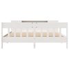 vidaXL Letto Libreria senza Materasso Bianco 200x200 cm Legno di Pino