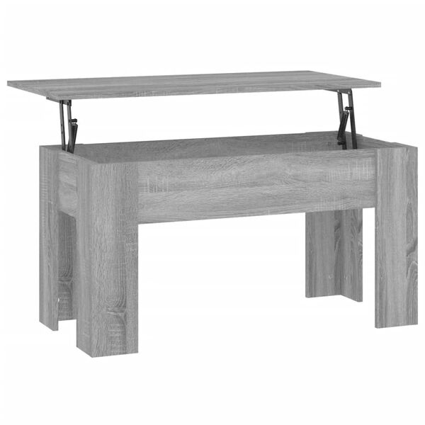 vidaXL Tavolino da Salotto Grigio Sonoma 101x49x52cm Legno Multistrato