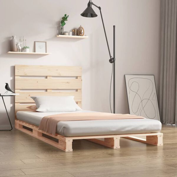 vidaXL Giroletto senza Materasso 100x200 cm in Legno Massello di Pino