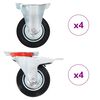 vidaXL Rotelle 8 pz 100 mm