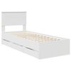 vidaXL Struttura del letto Bianco 75 x 190 cm Legno Ingegnerizzato
