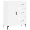 vidaXL Credenza Bianca 69,5x34x90 cm in Legno Multistrato