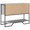 vidaXL Tavolo Consolle Grigio Sonoma 100x35x74,5 cm in Truciolato