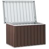 vidaXL Baule da giardino marrone 109x67x65 cm