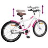 vidaXL Bicicletta per Bambini 24 Pollici per 8-12 anni Rosa