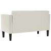 vidaXL Divano Divanetto Crema 111 cm in Velluto