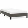 vidaXL Giroletto senza Materasso Grigio Scuro 90x200 cm Velluto
