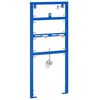vidaXL Supporto a Parete per Sistema di Urinatoio Blu 50 x 3 x 112 cm