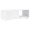 vidaXL Tavolino da salotto Bianco 95 x 50,5 x 35 cm