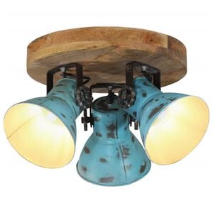 vidaXL Lampada da Soffitto 25 W Blu Anticato 35x35x25 cm E27