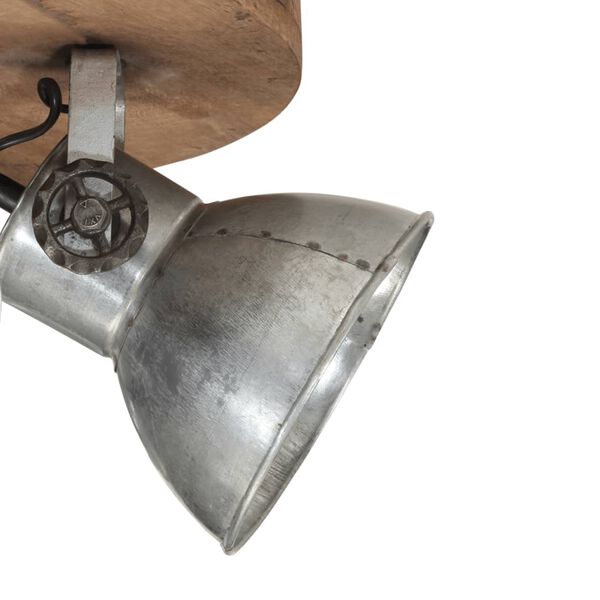 vidaXL Lampada da Soffitto 25 W Argento Vintage 50x50x25 cm E27