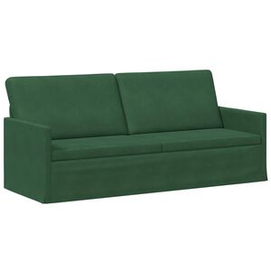 vidaXL Divano a 3 posti Verde Giungla 190 x 81 x 82 cm