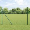 vidaXL Recinzione con pali. Verde 1.6 x 50 m Acciaio rivestito in PVC