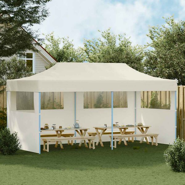 vidaXL Tenda per Feste Pop-Up Pieghevole Crema 3 x 6 m